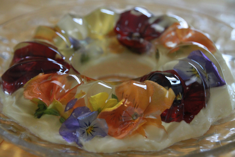 エディブルフラワー遊び♪