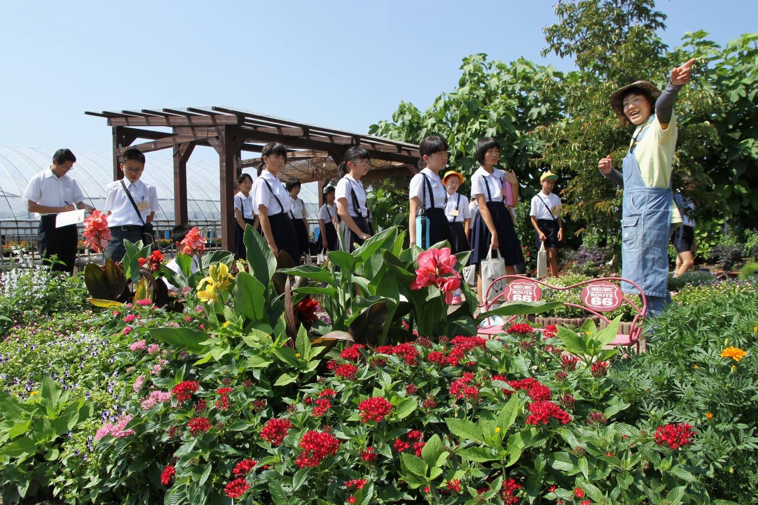 南砺市子供議員御一行様ご来園