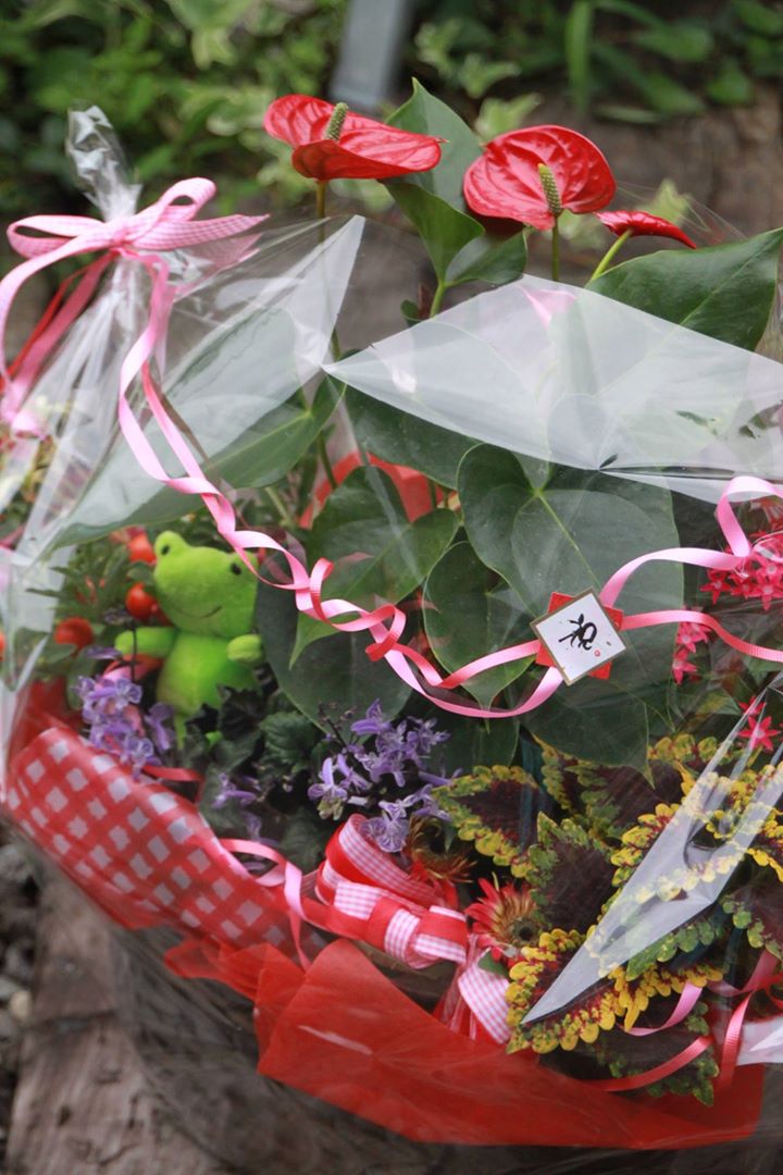 快気祝いにフラワーンダフルバスケット