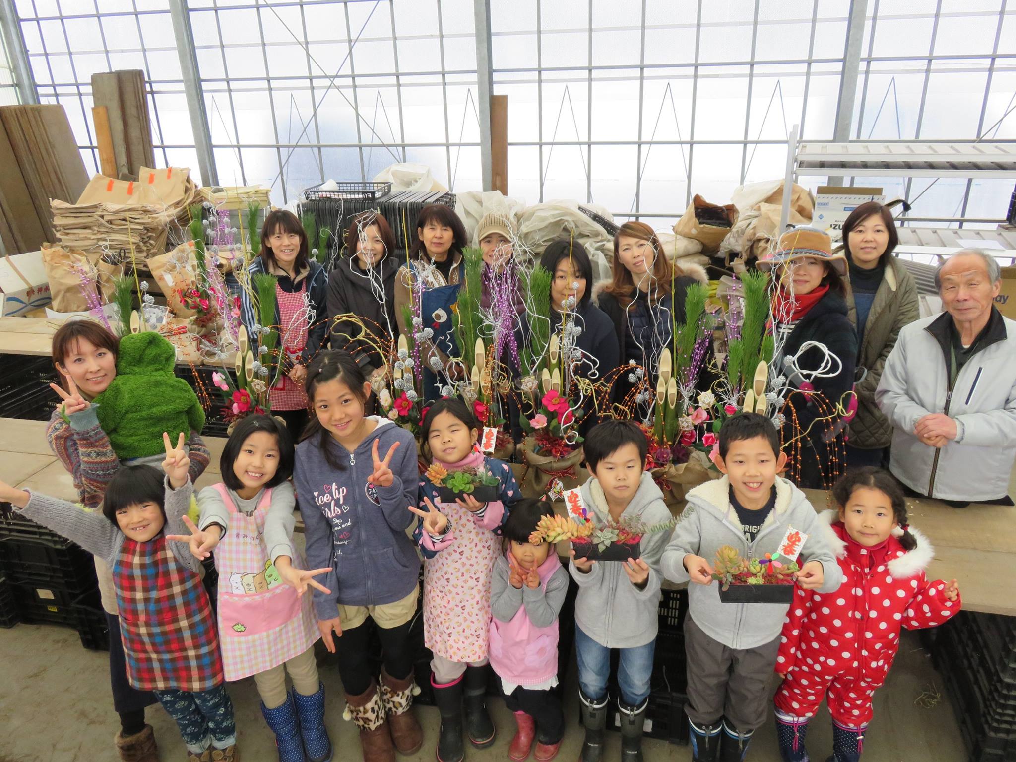 今年最後の寄せ植え教室！！