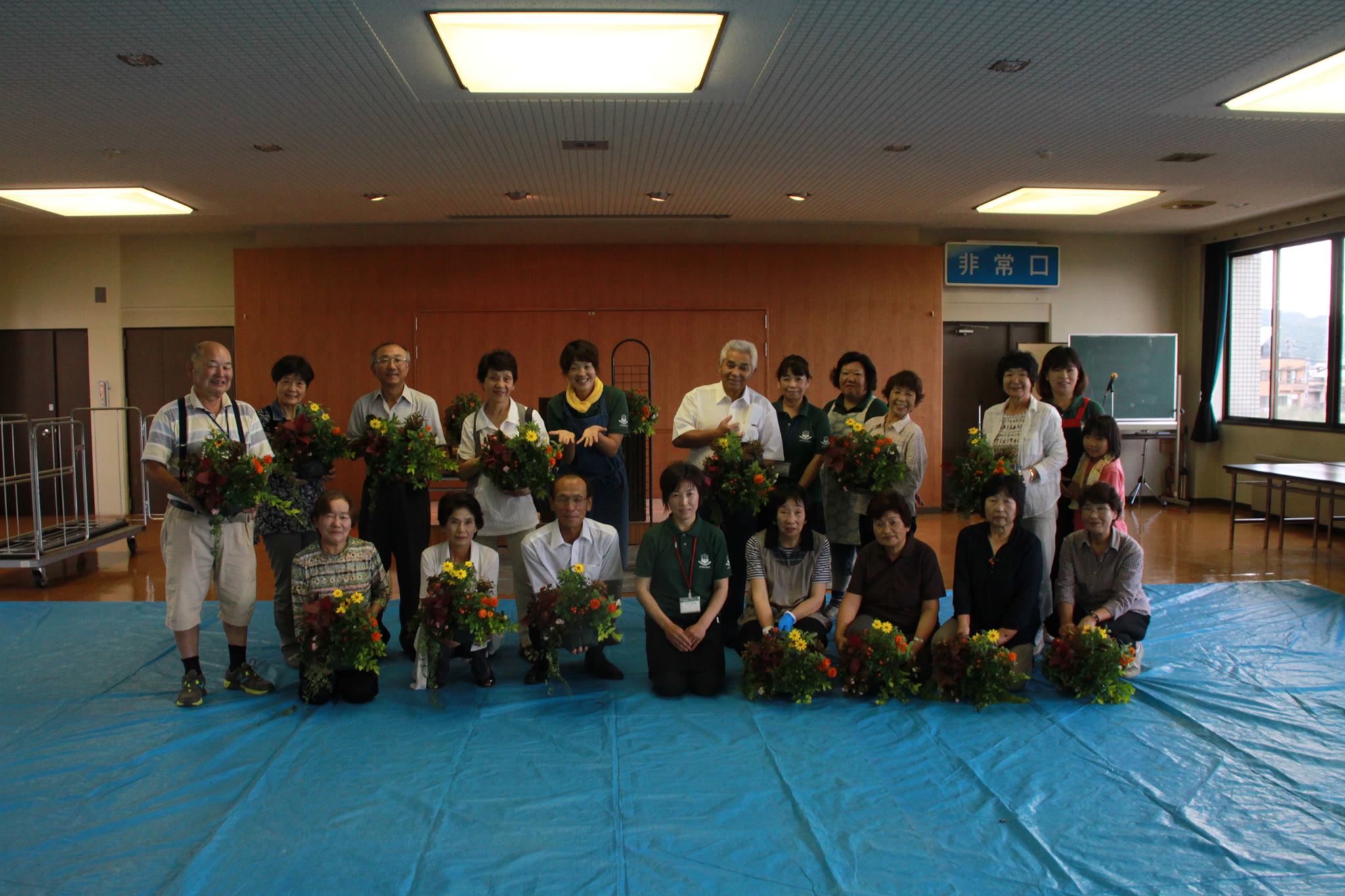 ハンギングバスケット講習＠福光庁舎