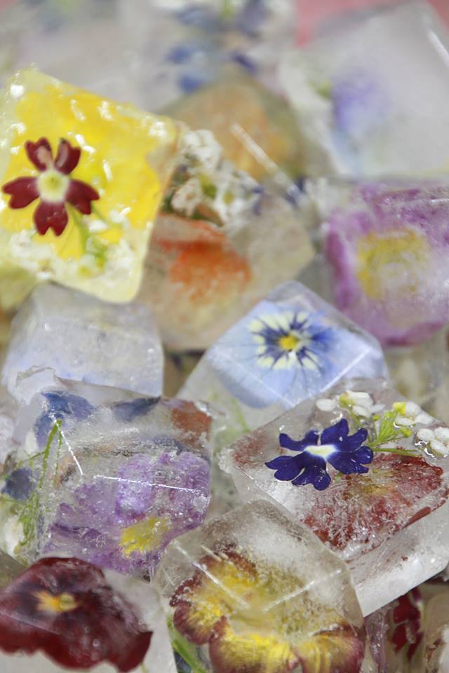 せっせと製作「美食花アイスキューブ」