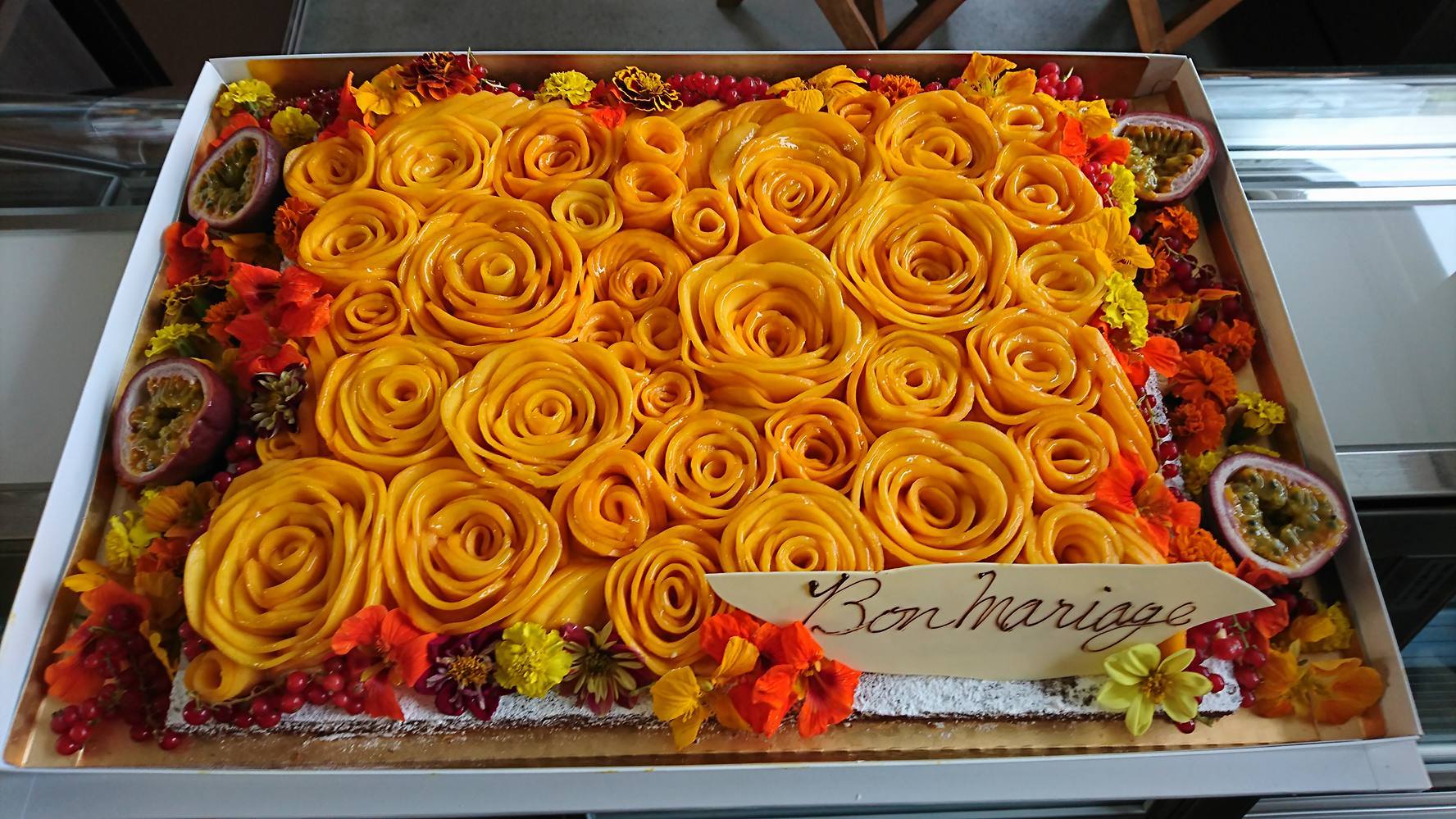 トロピカルウェディングケーキに♪