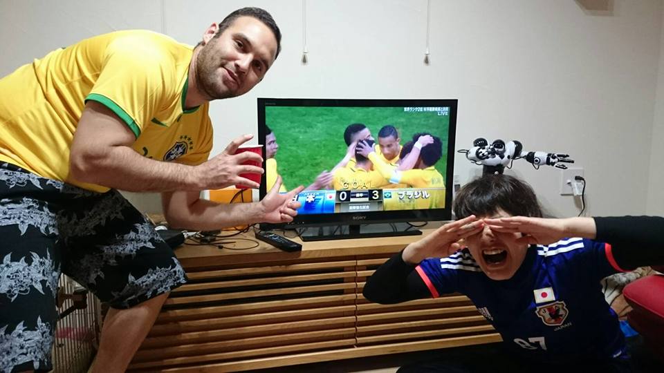 白熱の日本VSブラジル観戦！！