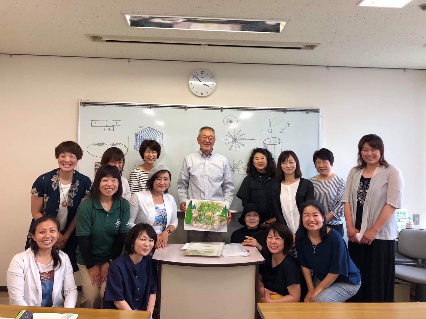 マスター研修会で絵を書いた