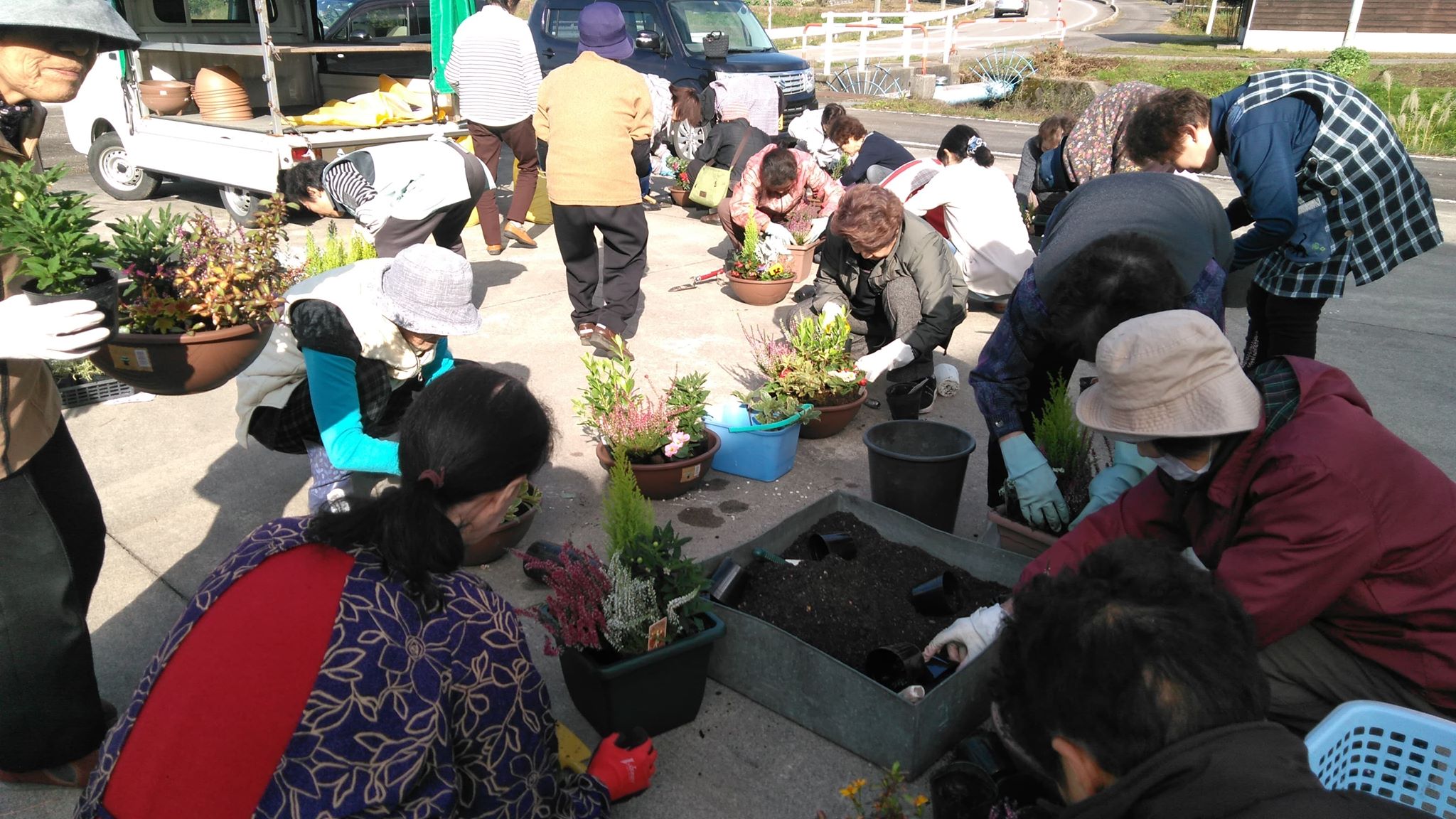 寄せ植え教室も続々☆