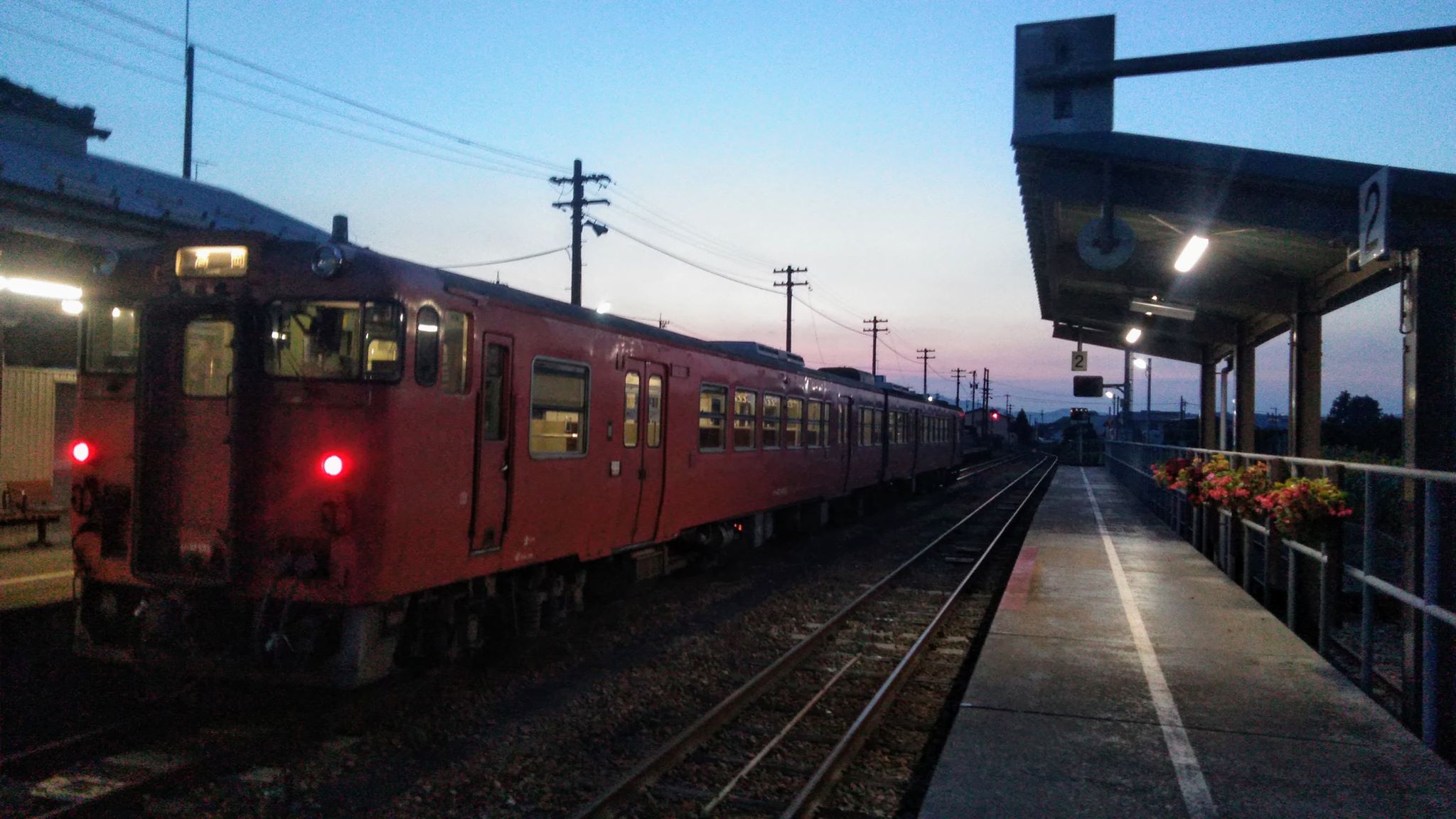 夕暮れの終着駅