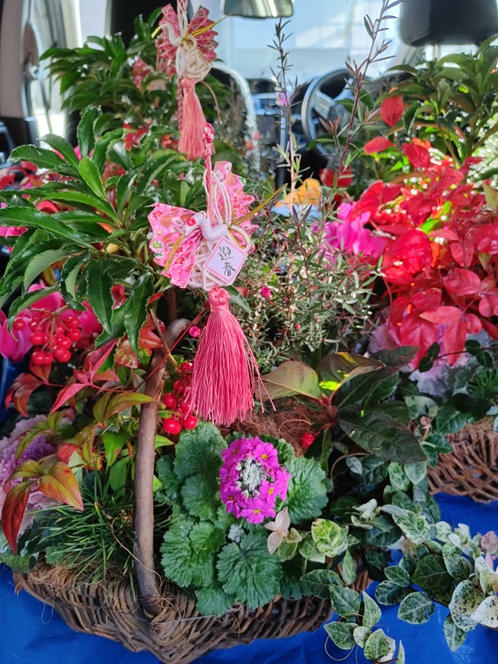 お歳暮の寄せ植え❀