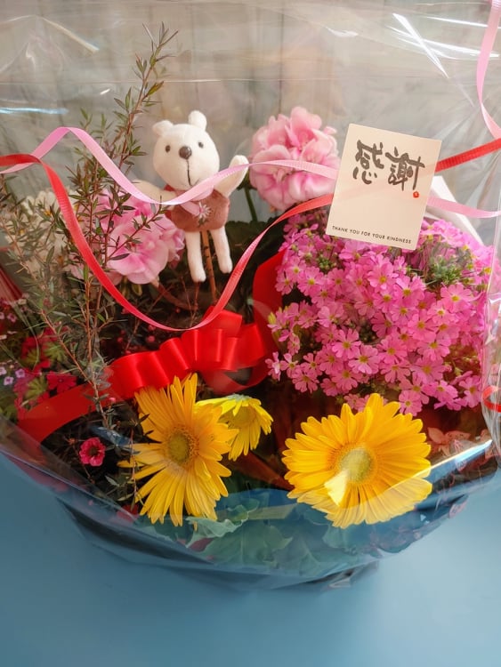 退職祝いにフラワーンダフル❀