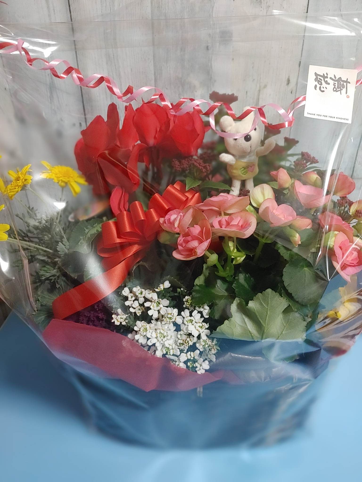 年の瀬にフラワーンダフルバスケット🌸