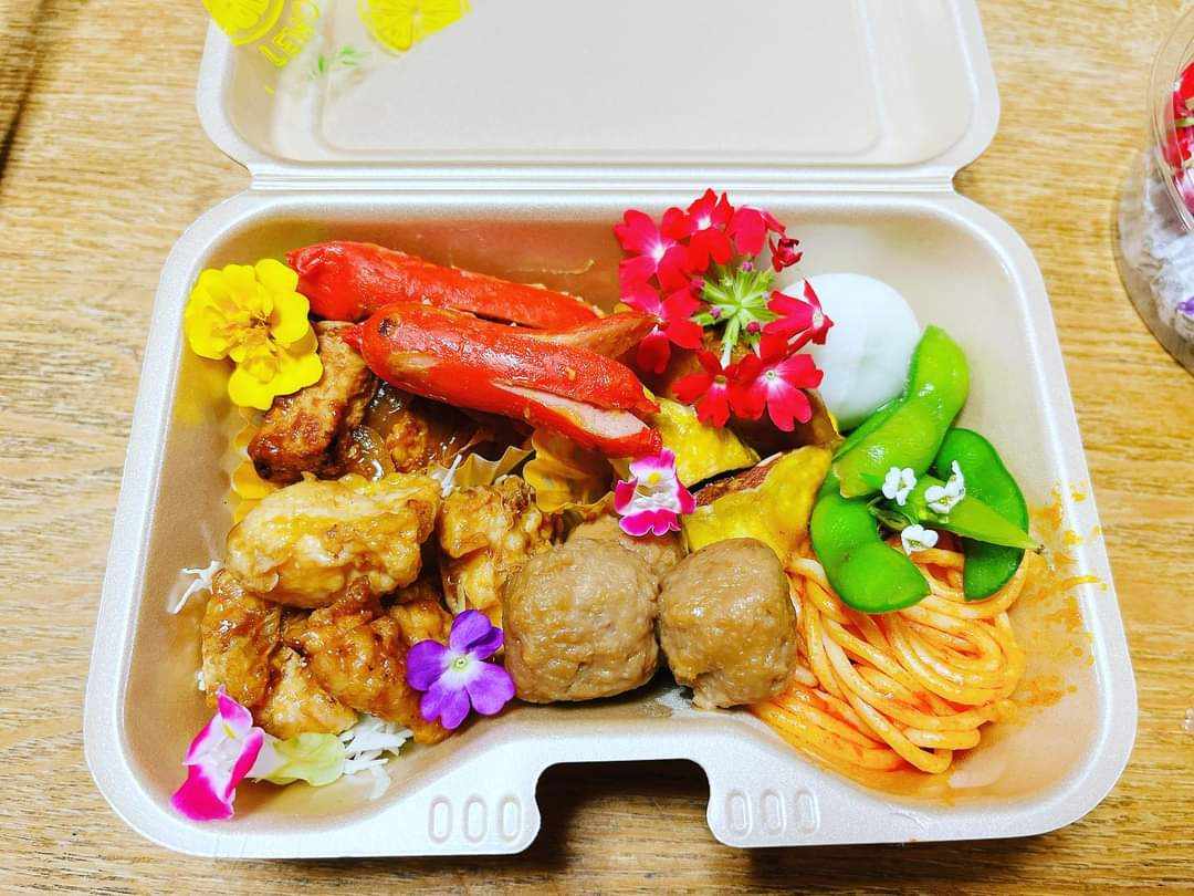 可愛いケータリングのお弁当