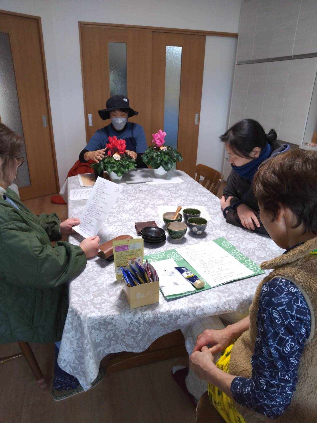 初シクラメン講座