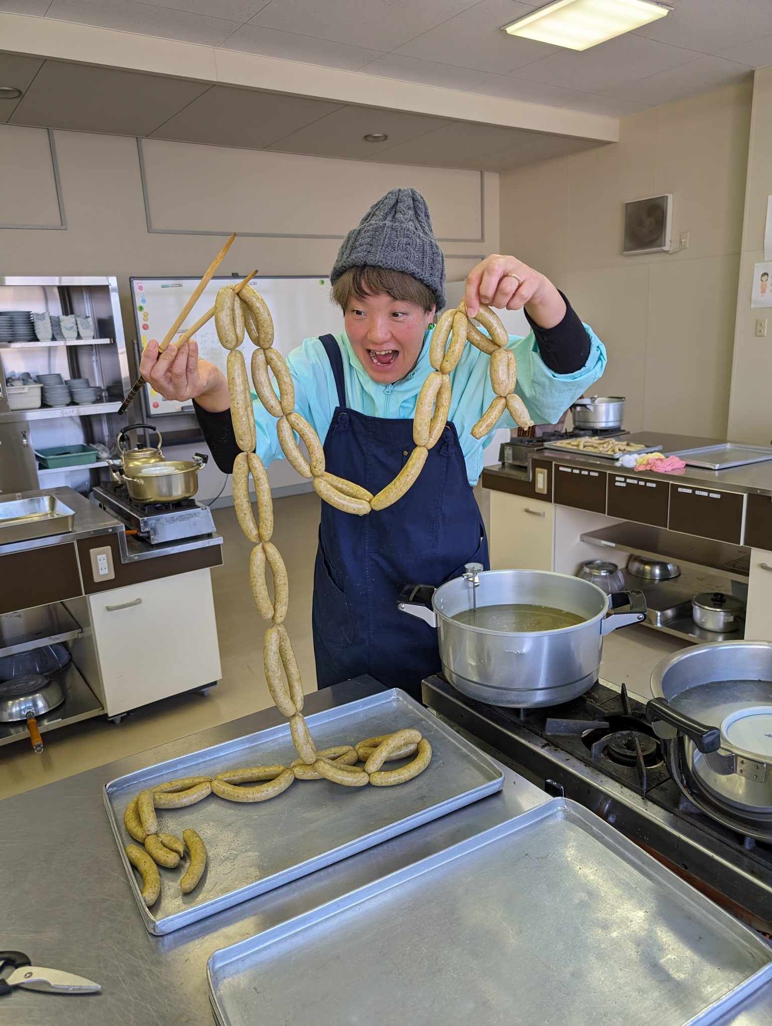 ソーセージ作り♡