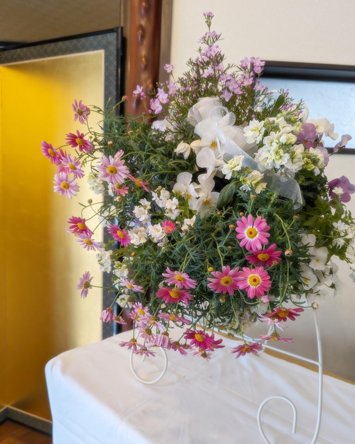 御婚礼の会場装花に