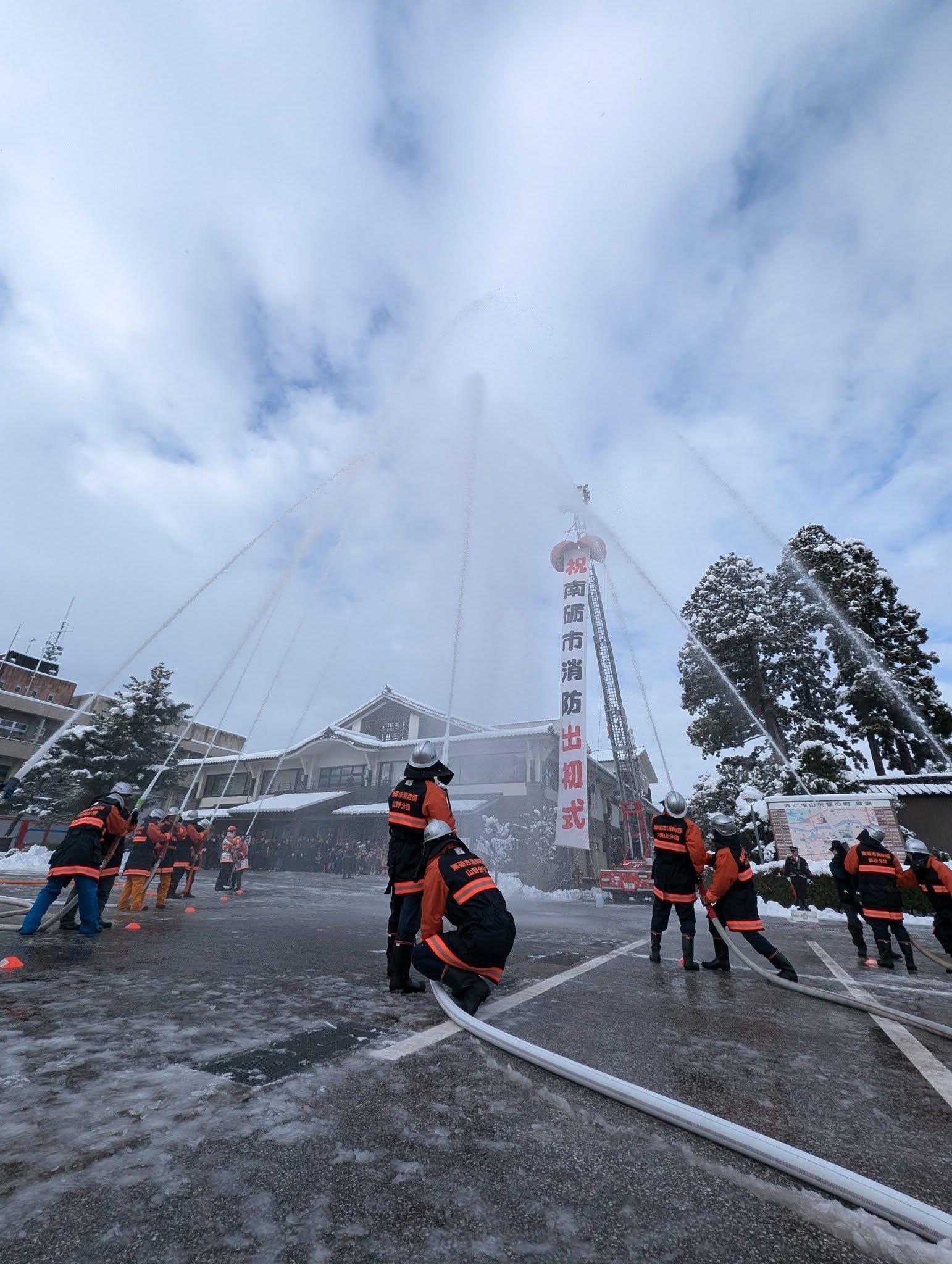 南砺市消防出初式に！！