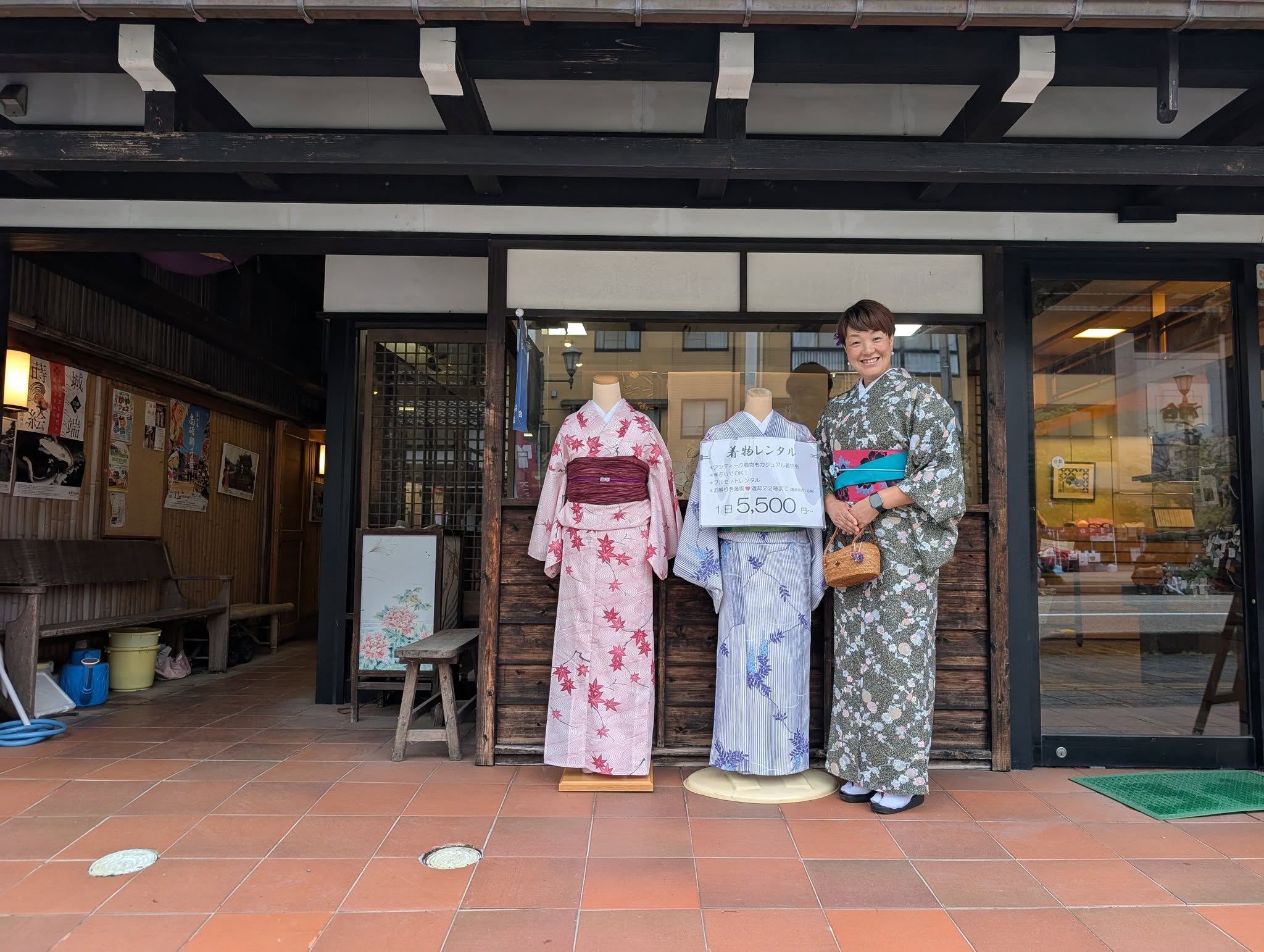 【着付け体験しました】