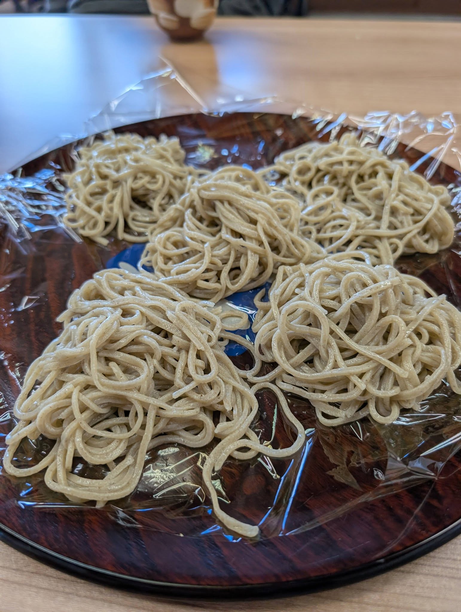 営農組合お蕎麦の試食会