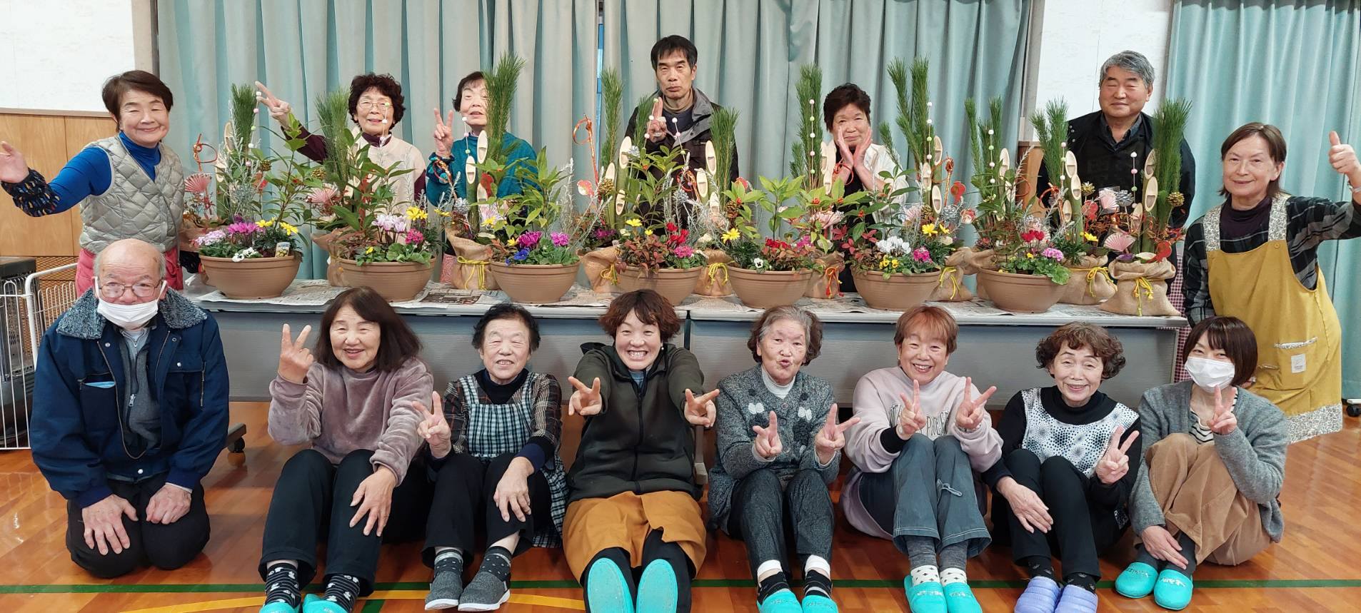 週末はお正月飾り教室へ